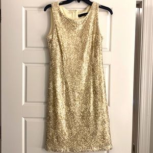 Gold/champagne sparkly dress! Worn 1 time!